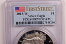 2013-W Proof American Silver Eagle., PCGS PR-70., Store