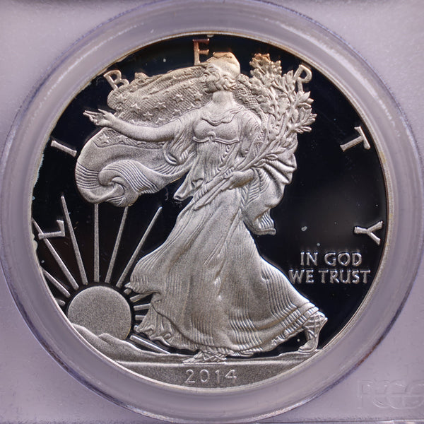 2014-W Proof American Silver Eagle., PCGS PR-70., Store #AE0003.