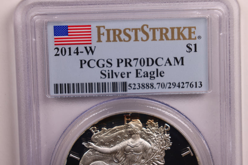 2014-W Proof American Silver Eagle., PCGS PR-70., Store
