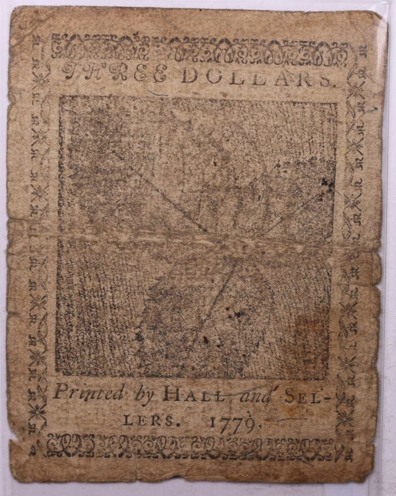 1779 Continental Colonial Currency, Affordable Collectible Currency, Sale