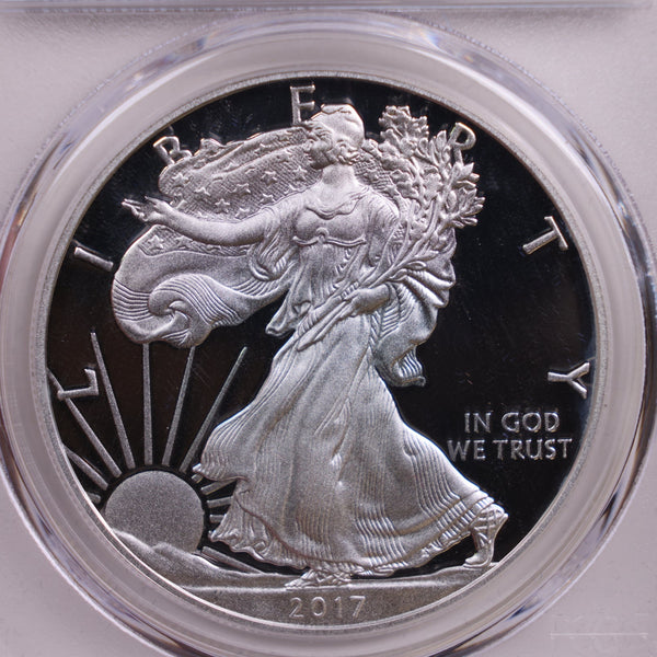 2017-W Proof American Silver Eagle., PCGS PR-70., Store #AE0005.