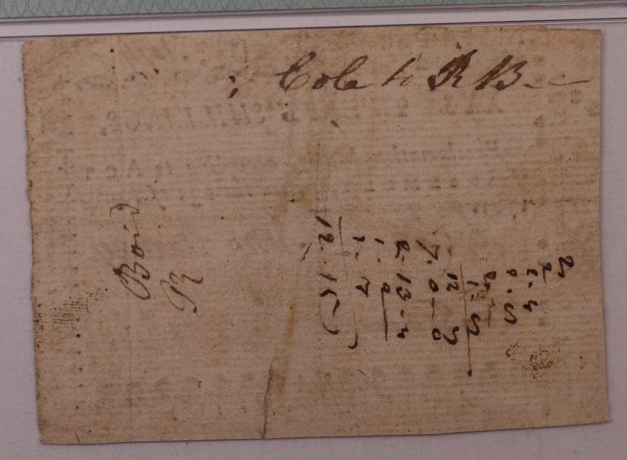 April 23, 1761, 20 Shillings. North Carolina, Colonial Note, PMG VF30, Store #GCY003.
