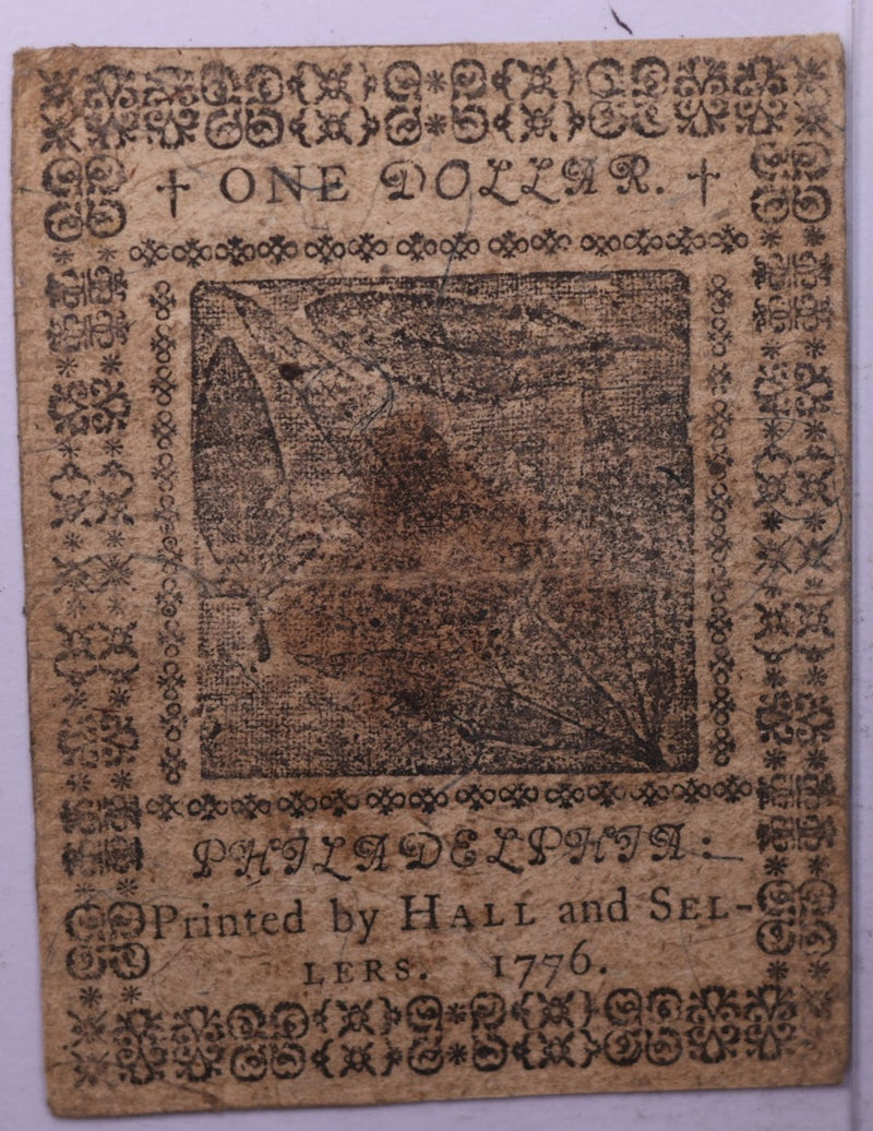 Feb 17, 1776 Continental Colonial Currency, Affordable Collectible Currency, Sale