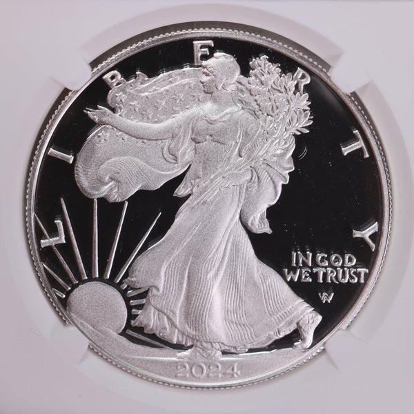 2024-W American Silver Eagle., NGC PF-70., Store #2036