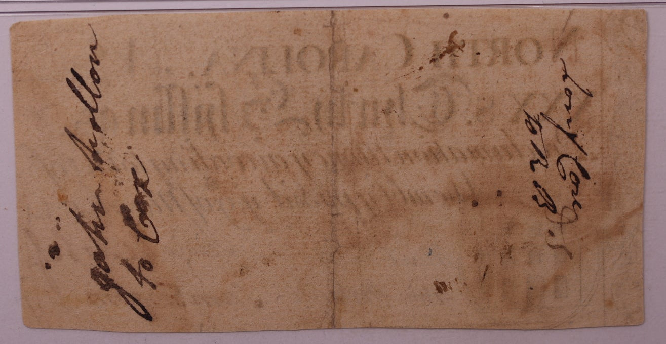March 9, 1754, 30 Shillings. North Carolina, Colonial Note, PMG VF25, Store #GCY007.