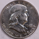 1949 Franklin Half Dollar, About Uncirculated Coin, Store