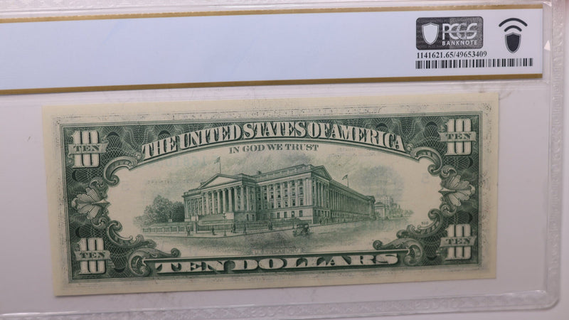 1977 A, $10 Federal Reserve Note., PCGS CU-65, PPQ., Store