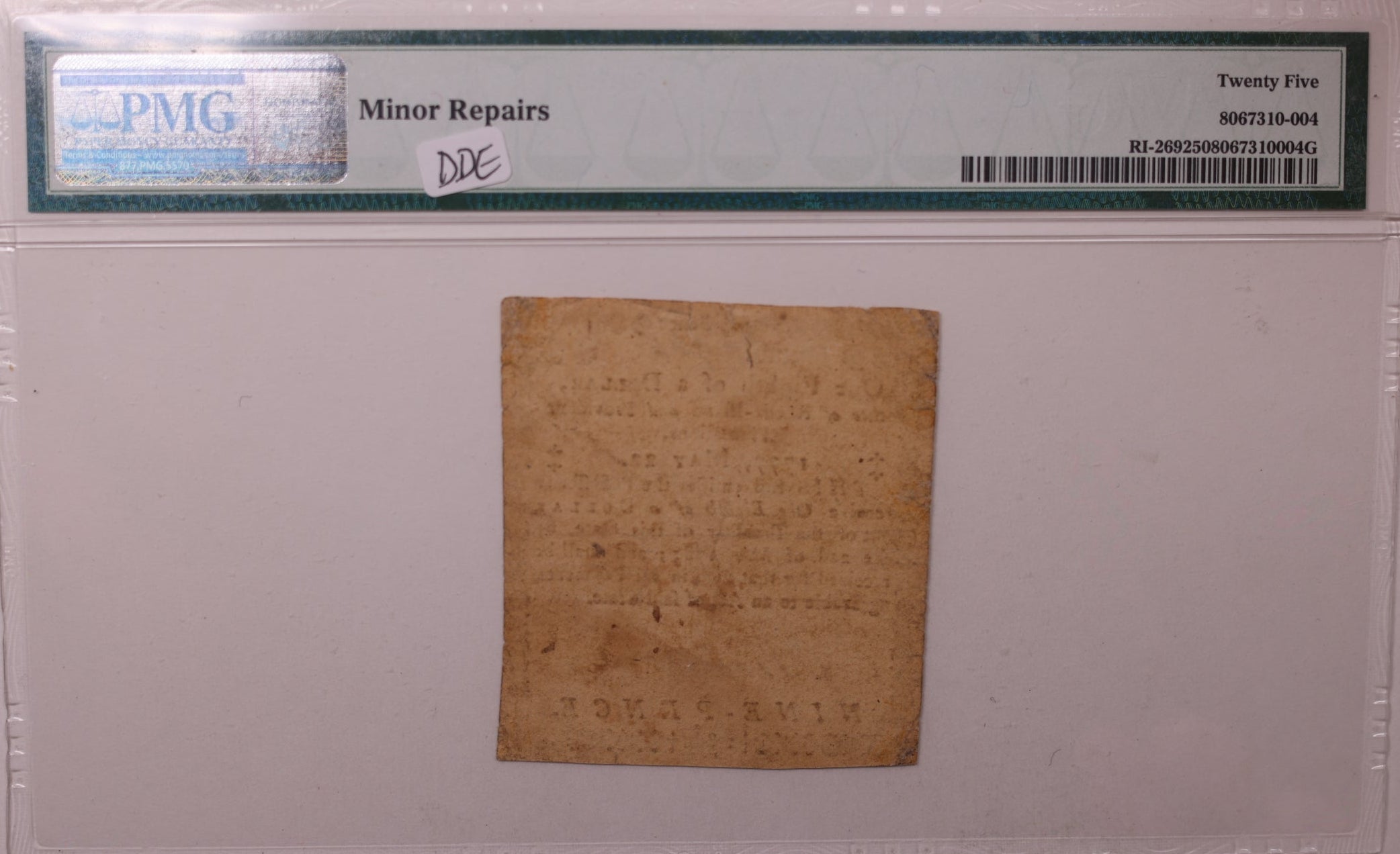 May 22, 1777, $1/8., Rhode Island Colonial Note, PMG VF25, Store #GCY012.