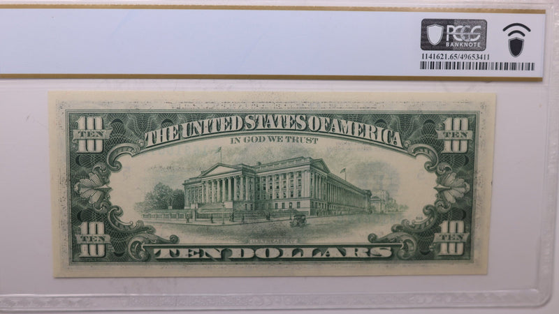 1977 A, $10 Federal Reserve Note., PCGS CU-65, PPQ., Store