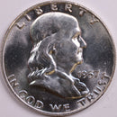 1957-D Franklin Half Dollar, Mint State Uncirculated Coin, Store
