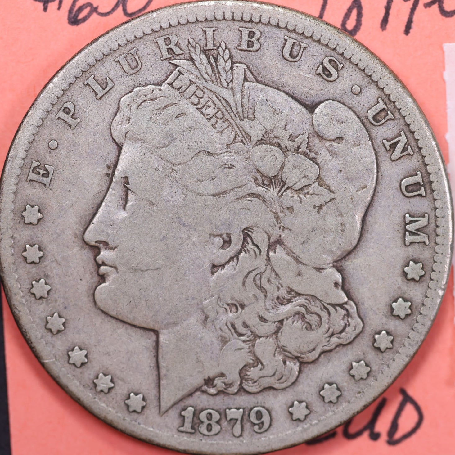 1879-CC Morgan Dollar, Fine Circulated Coin, Store #13588