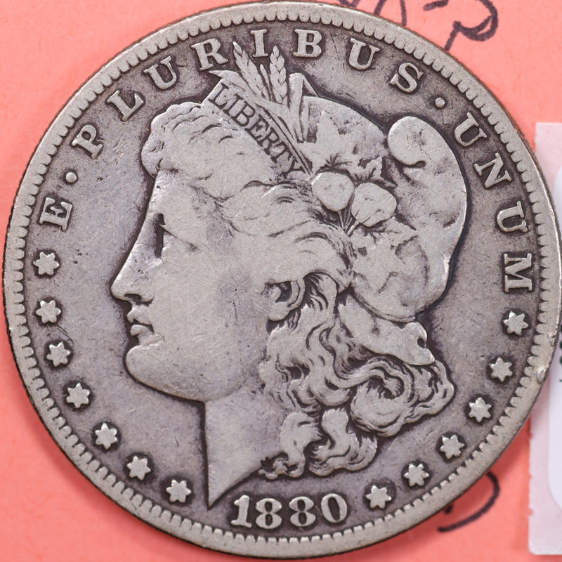 1880-S Morgan Silver Dollar, Affordable Circulated Coin, Store