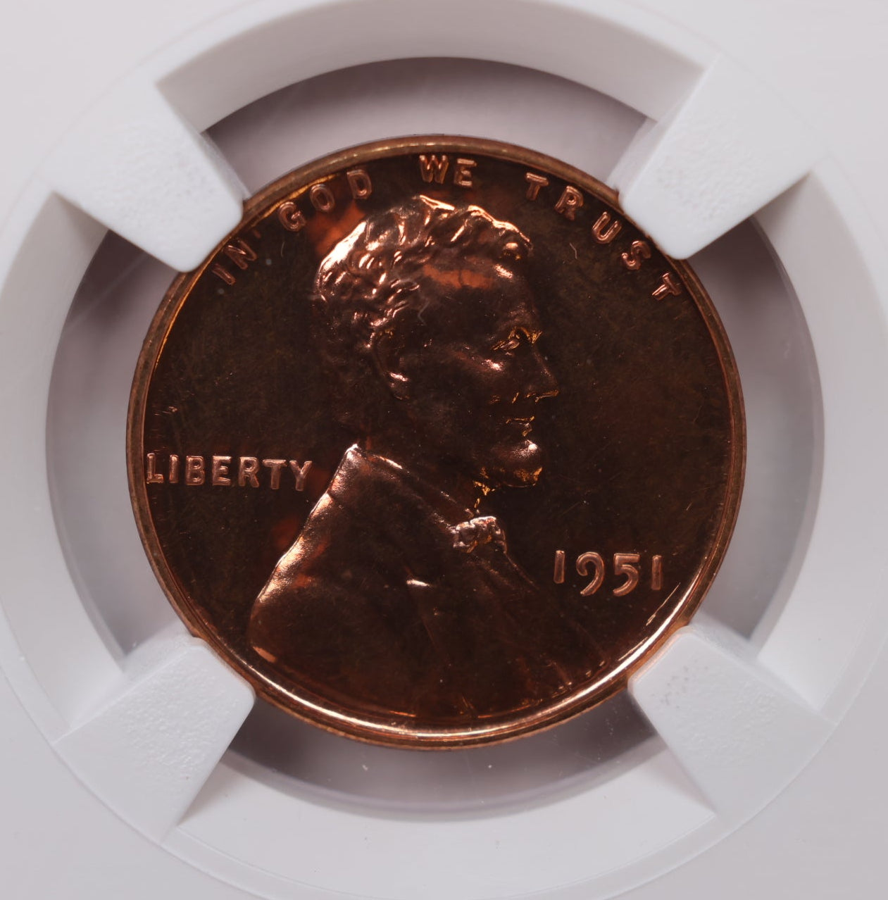 1951 Lincoln Wheat Cents, NGC Proof-66, Red. Proof Strike, Store #CT1176.