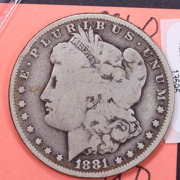 1881-O Morgan Silver Dollar, Affordable Circulated Coin, Store #13595