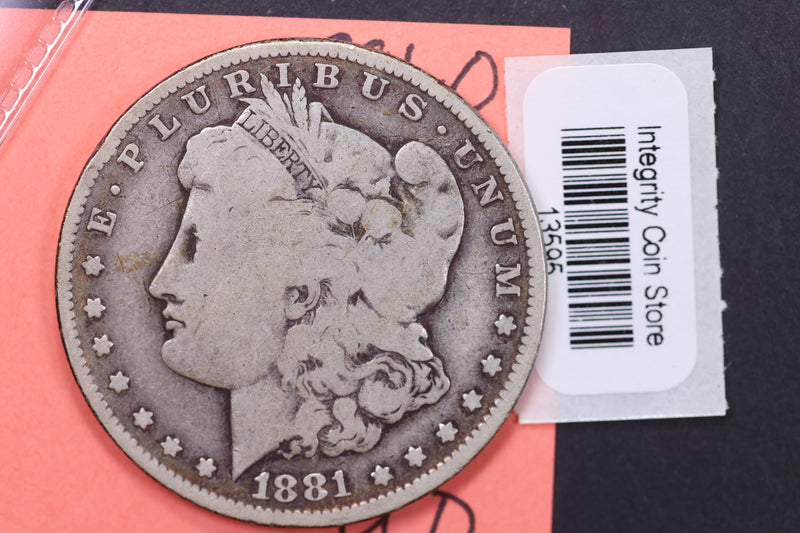 1881-O Morgan Silver Dollar, Affordable Circulated Coin, Store