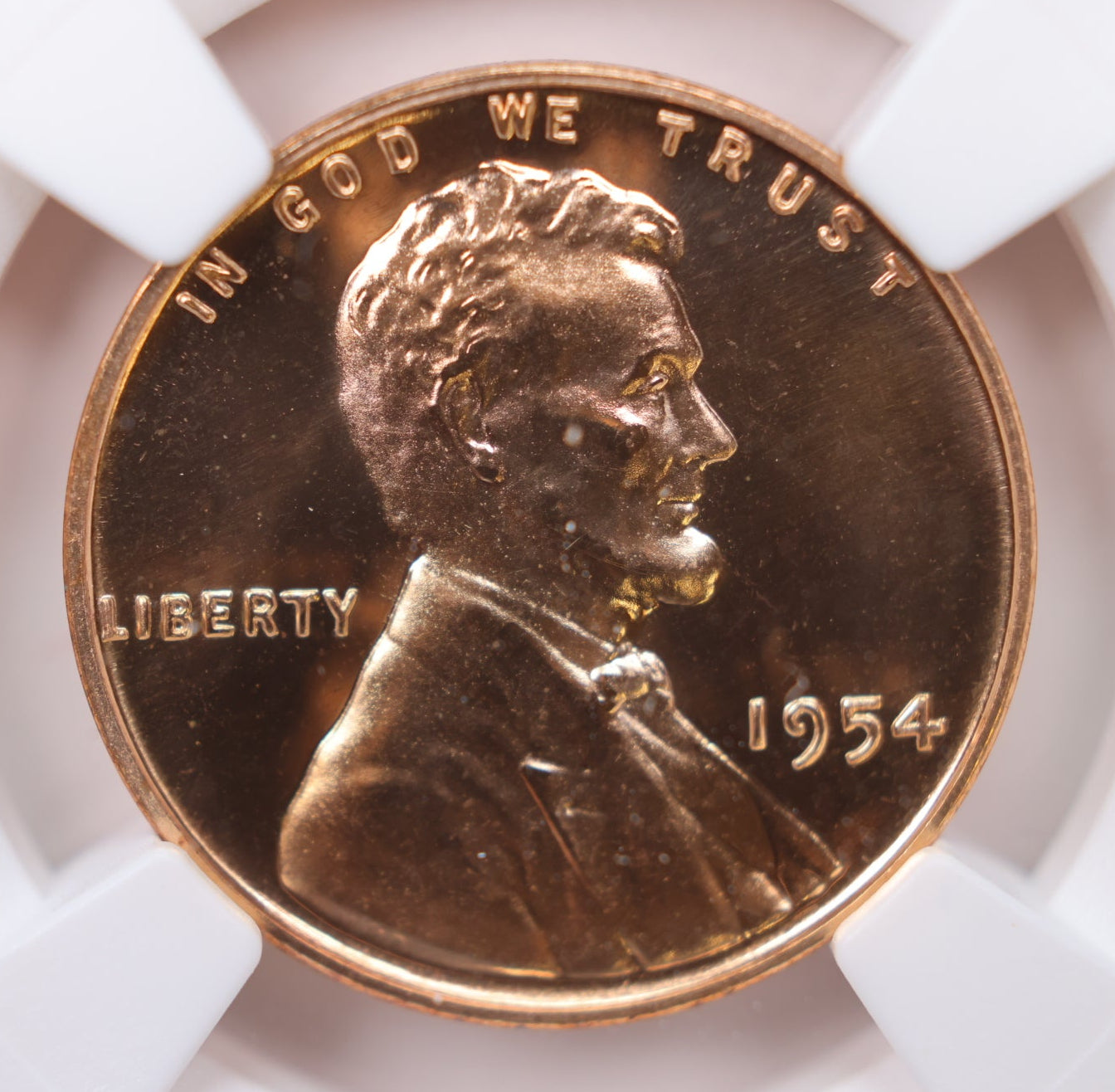 1954 Lincoln Wheat Cents, NGC Proof-68, Red. Proof Strike, Store #CT1179.