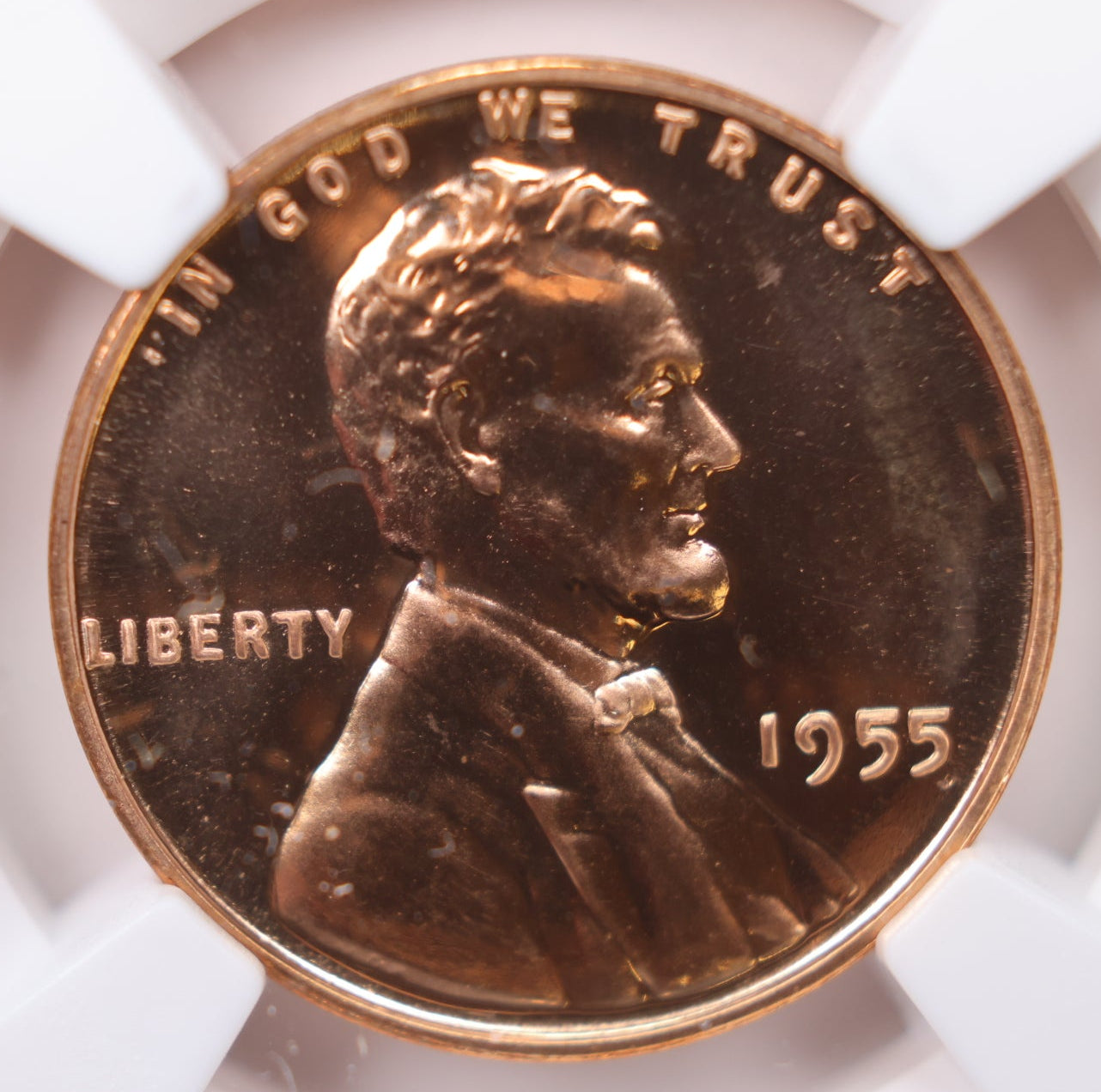1955 Lincoln Wheat Cents, NGC Proof-68, Red. Proof Strike, Store #CT1180.