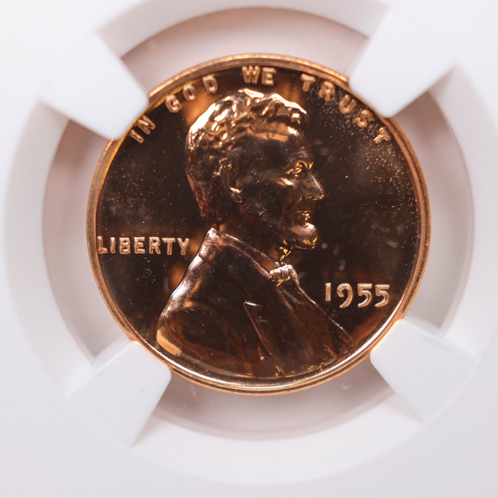 1955 Lincoln Wheat Cents, NGC Proof-67, Red. Proof Strike, Store #CT1181.