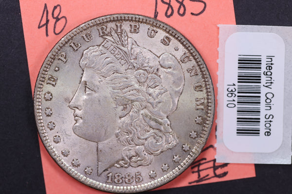 1885 Morgan Silver Dollar, Affordable Circulated Coin, Store Sale#13610