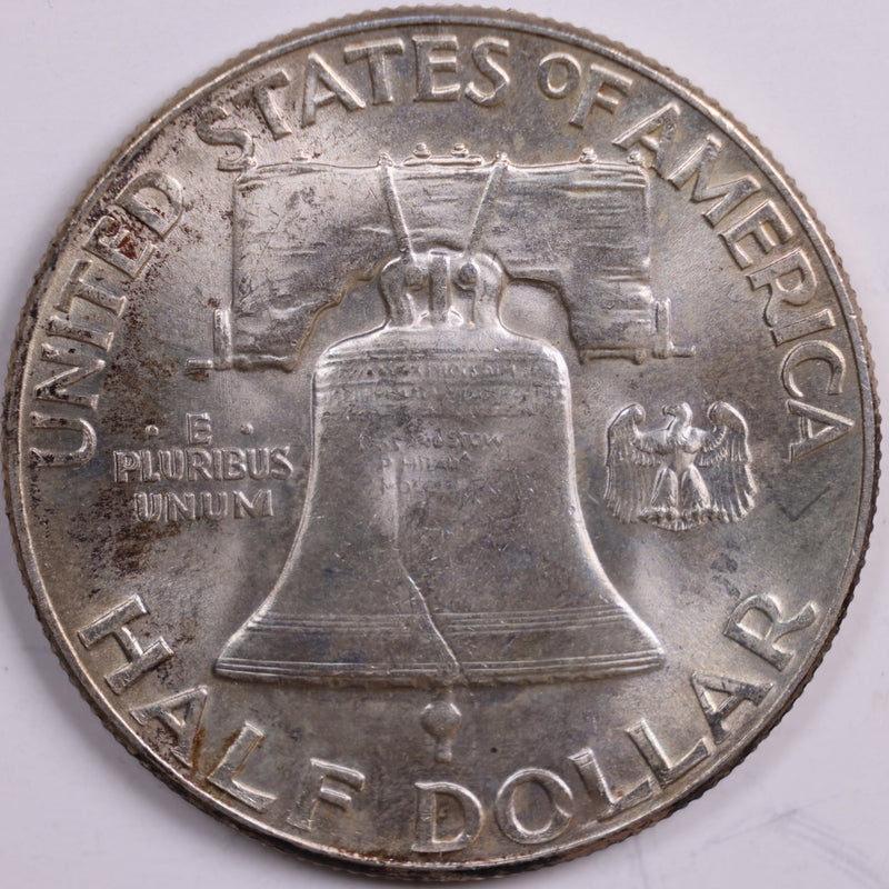 1948 Franklin Half Dollar, Mint State Uncirculated Coin, Store