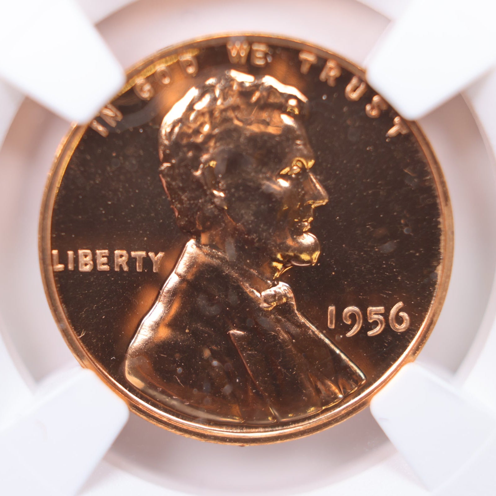 1956 Lincoln Wheat Cents, NGC Proof-68, Red. Proof Strike, Store #CT1183.