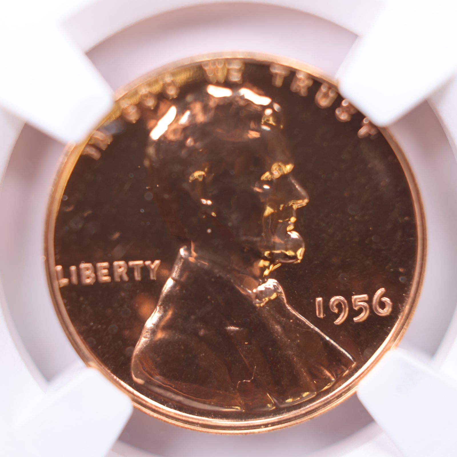 1956 Lincoln Wheat Cents, NGC Proof-68, Red. Proof Strike, Store #CT1183.