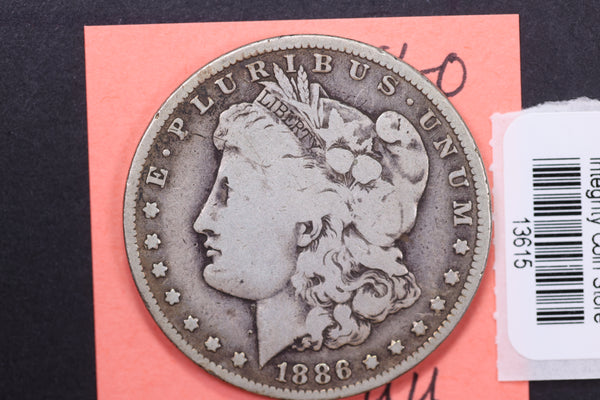 1886-O Morgan Silver Dollar, Affordable Circulated Coin, Store Sale#13615