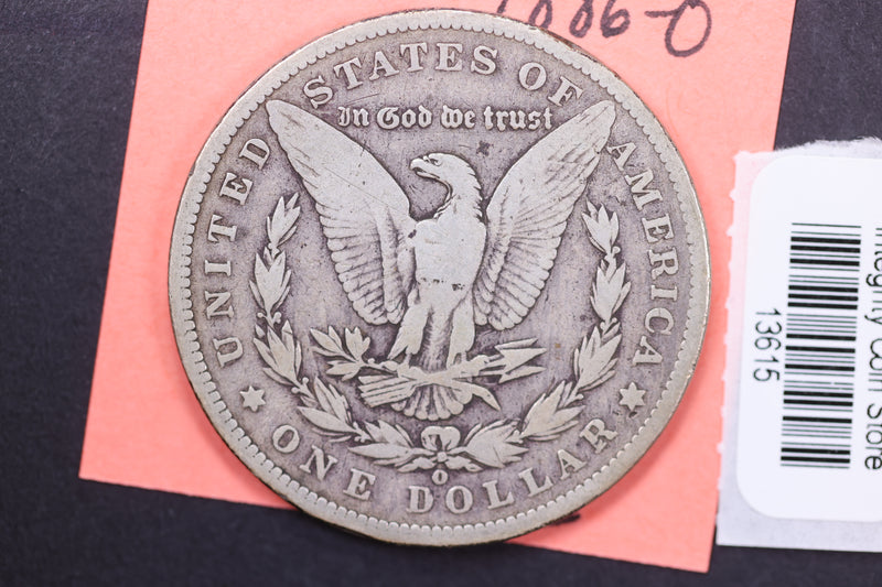 1886-O Morgan Silver Dollar, Affordable Circulated Coin, Store Sale