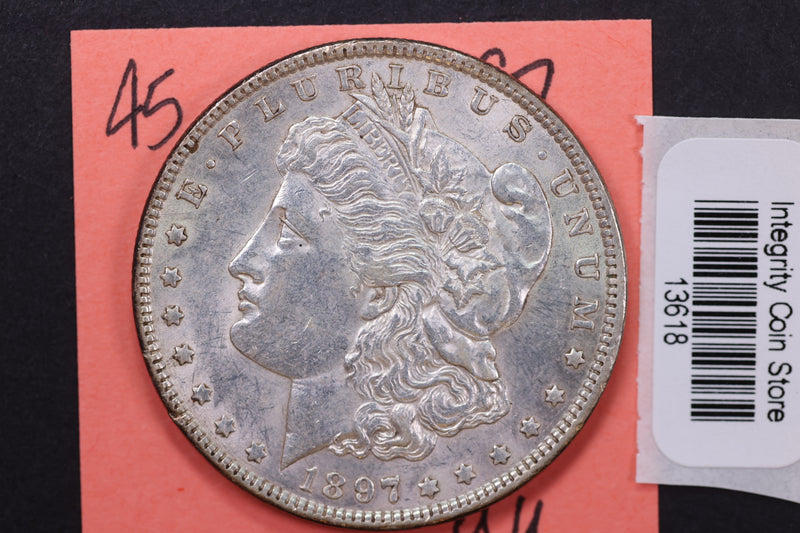 1897 Morgan Silver Dollar, Affordable Circulated Coin, Store Sale