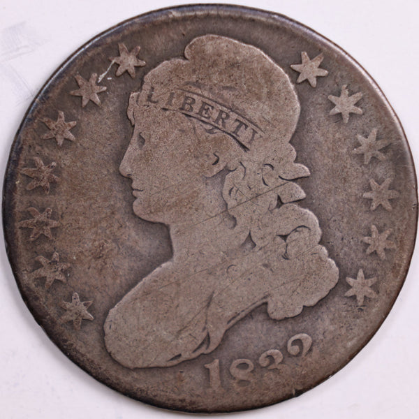 1832 Capped Bust Half Dollar, Very Good Circulated Coin, Store #HR0507