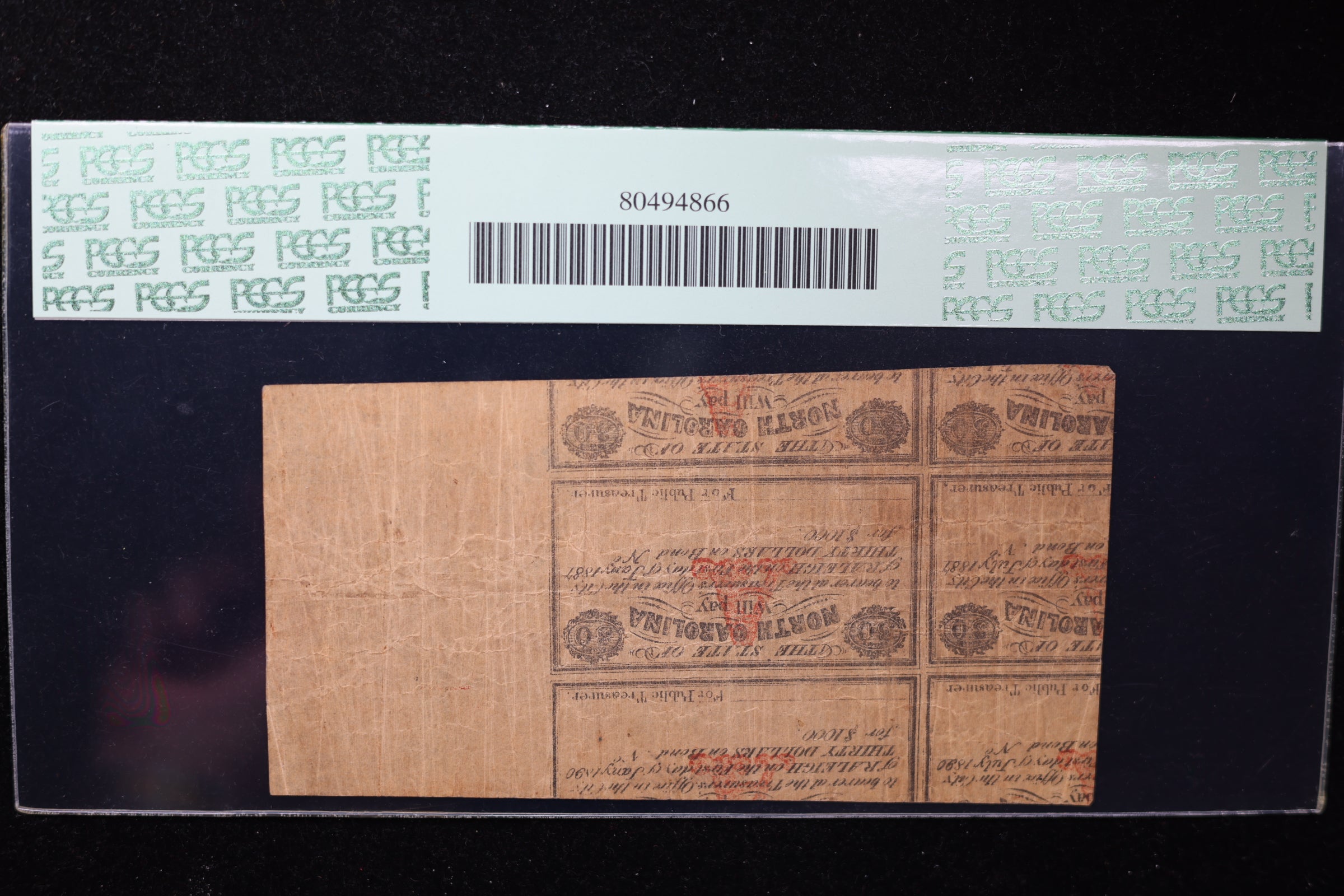 1862 50 Cent., State of North Carolina., Raleigh., PCGS VF-20., Store #GNC024