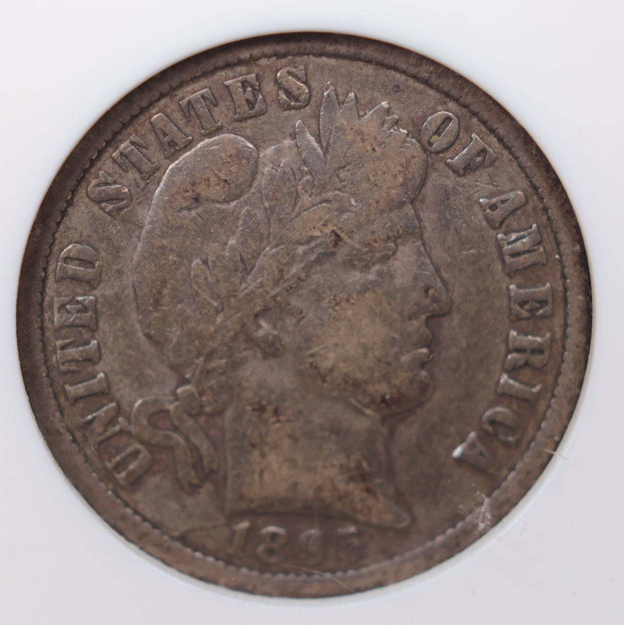 1895-O Barber Silver Dime, ANACS Soap Box, Certified VF-20. Store Sale #DE0827.