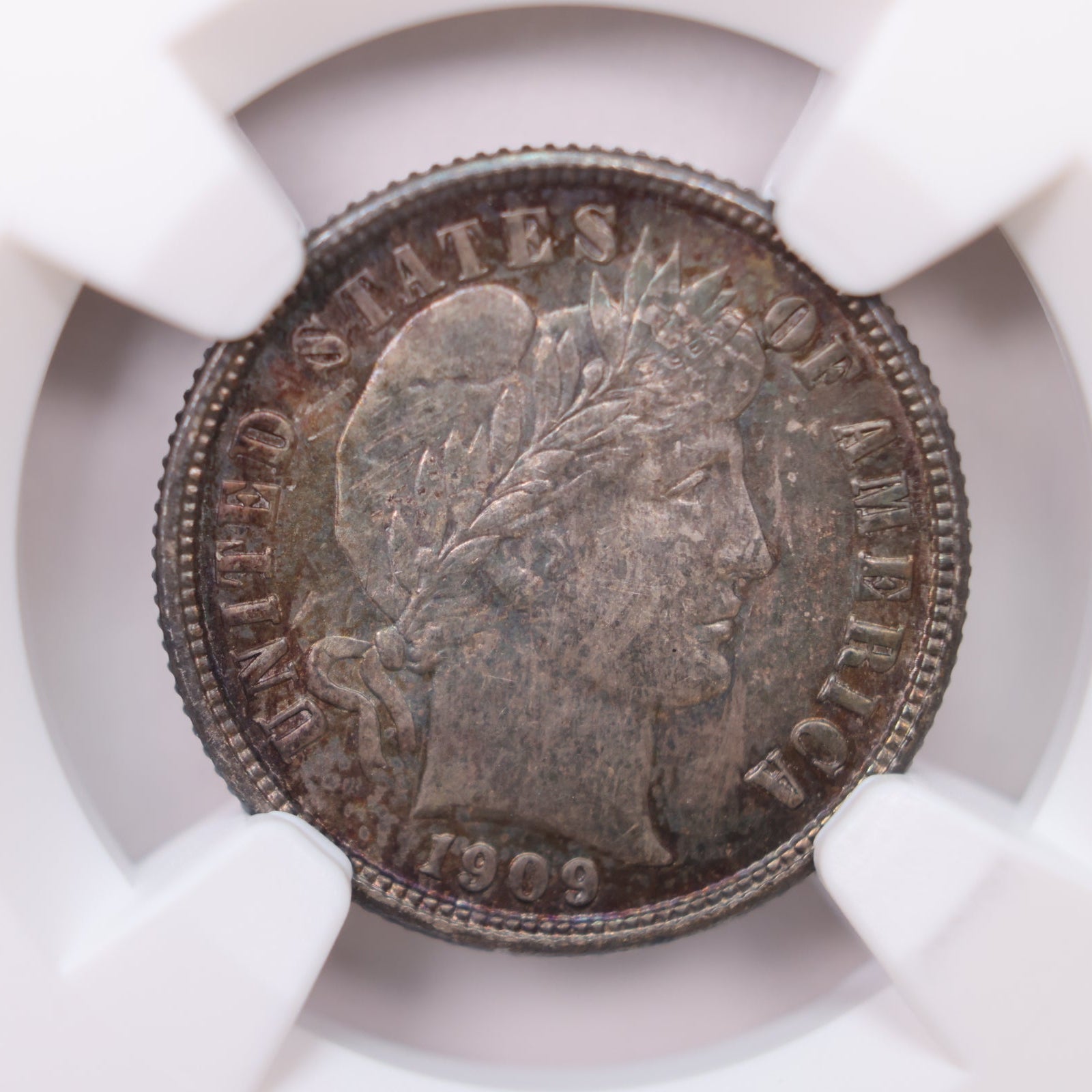 1909-S Barber Silver Dime, Gem Mint State, NGC MS-65. Store Sale #DE0828.