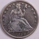 1859-O Liberty Seated Half Dollar, About Uncirculated+ Coin, Store