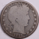 1897-O Barber Half Dollar, Fair Circulated Coin, Store