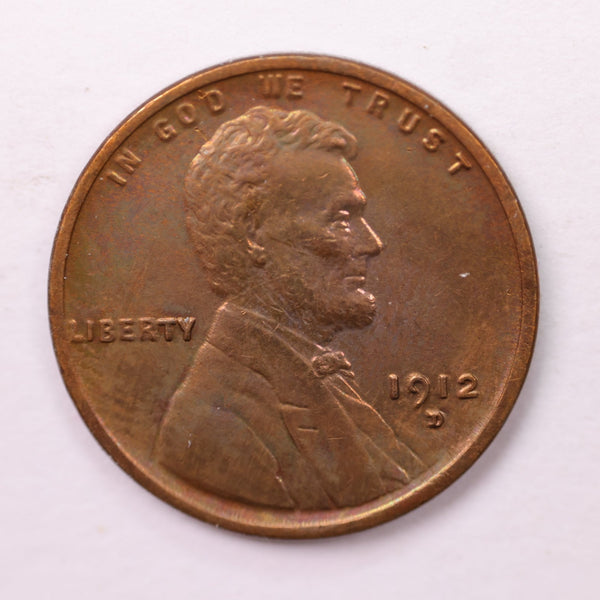 1912-D Lincoln Wheat Cents., About Uncirculated., Store #18667