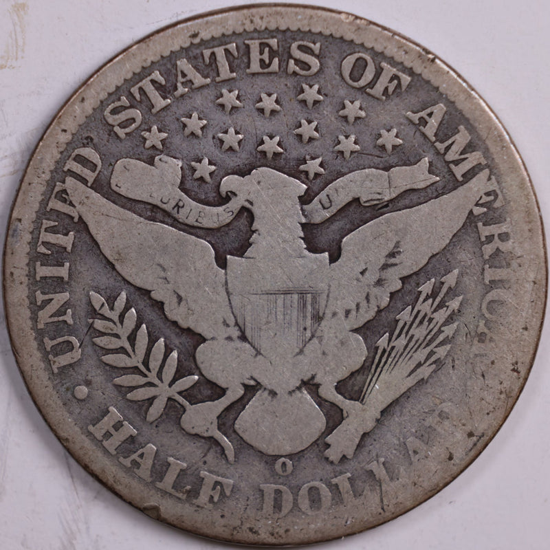 1899-O Barber Half Dollar, About Good Circulated Coin, Store