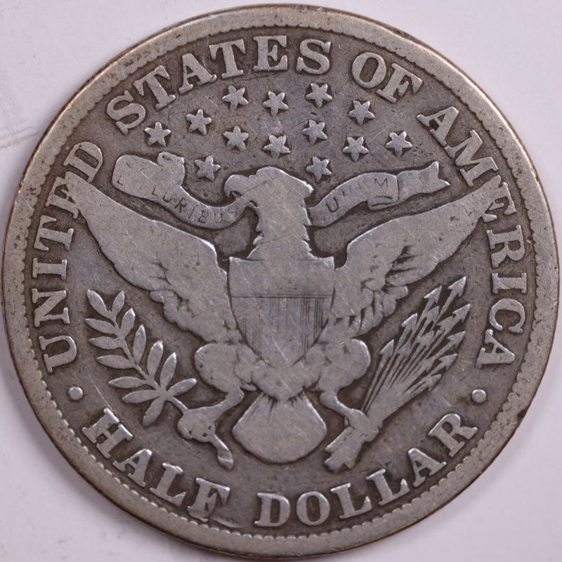 1900 Barber Half Dollar, Very Good Circulated Coin, Store