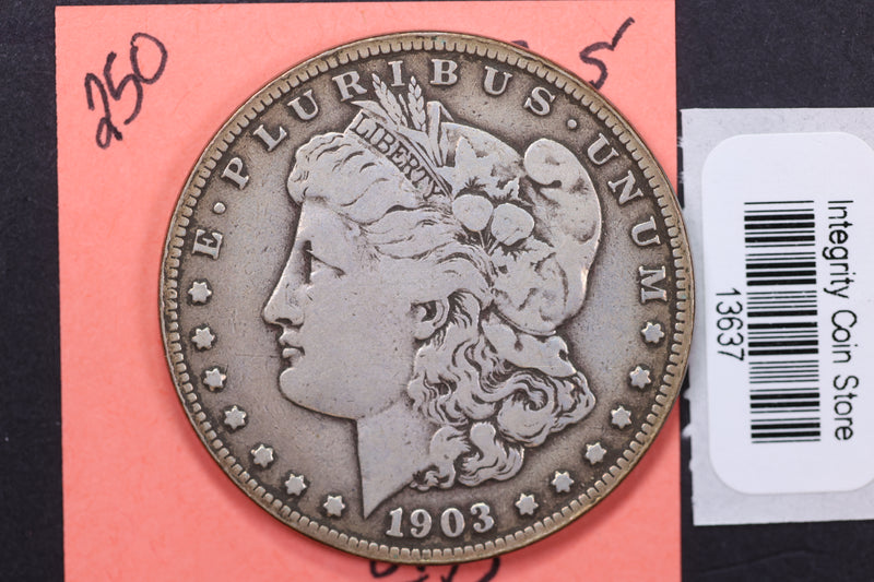 1903-S Morgan Silver Dollar, Very Fine Affordable HARD DATE, Circulated Coin, Store