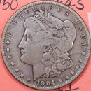 1904-S Morgan Silver Dollar, Very Fine Circulated Coin, Store