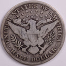 1906-S Barber Half Dollar, Very Good Circulated Coin, Store