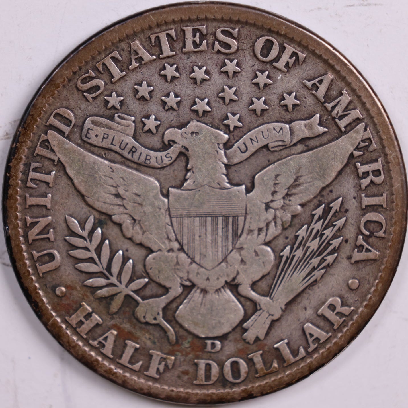 1913-D Barber Half Dollar, Fine Circulated Coin, Store #HR0543