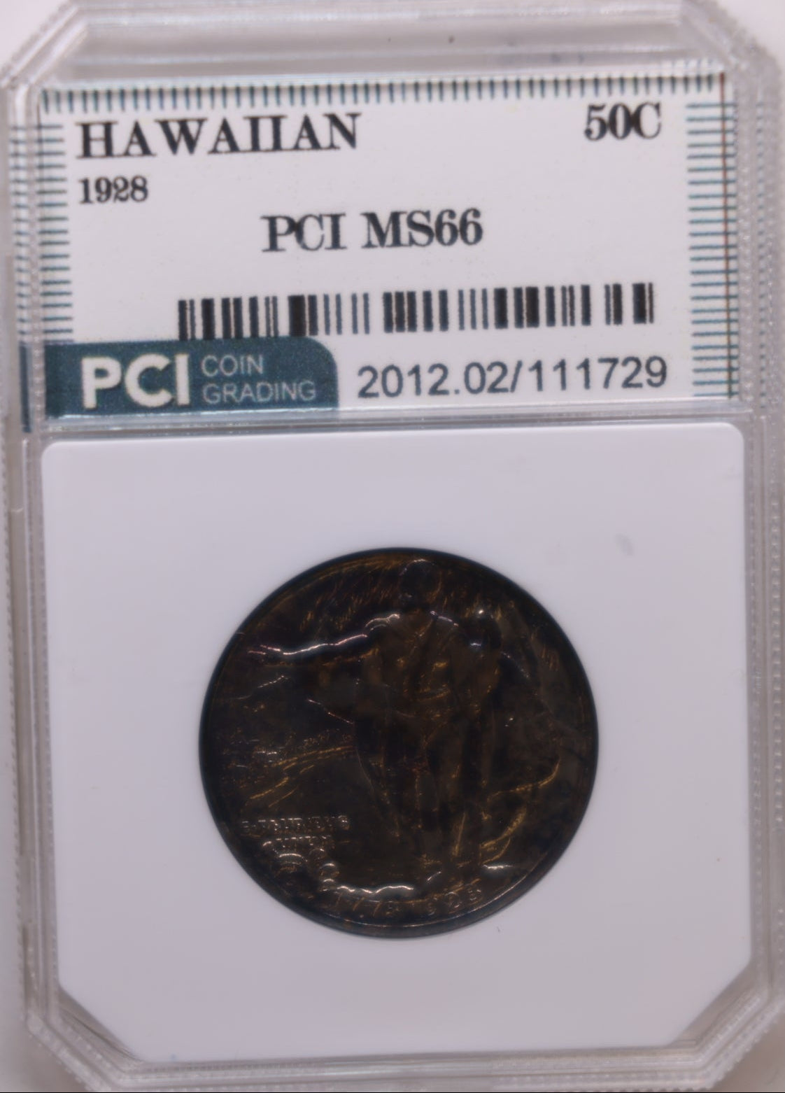 1928 HAWAIIAN Silver Half Dollar Commemorative, "LOW MINTAGE". Store #GEC003.