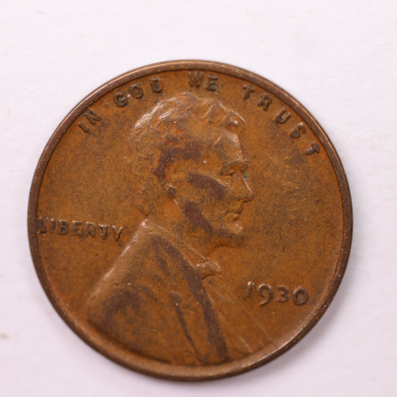 1930 Lincoln Wheat Cents., Extra Fine., Store