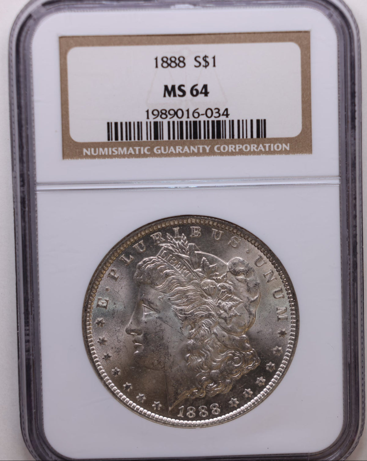 1888 Morgan Silver Dollar, NGC Certified and Graded MS-64, Store SALE #GDR0357.