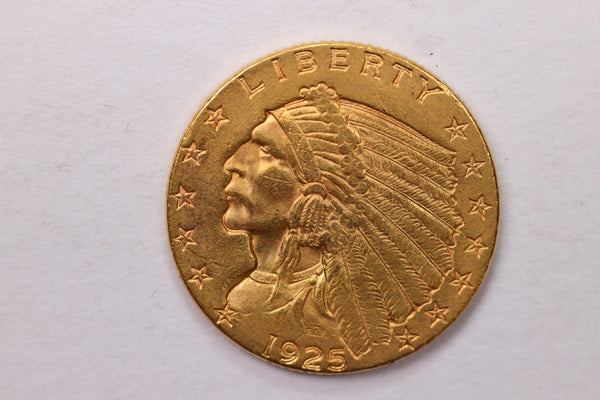 1925-D $2.50 Quarter Gold Eagle. Affordable Collectible Coins. Store #18180