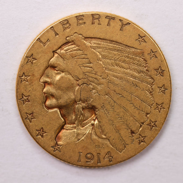 1914 $2.50 Quarter Gold Eagle. Affordable Collectible Coins. Store #18181