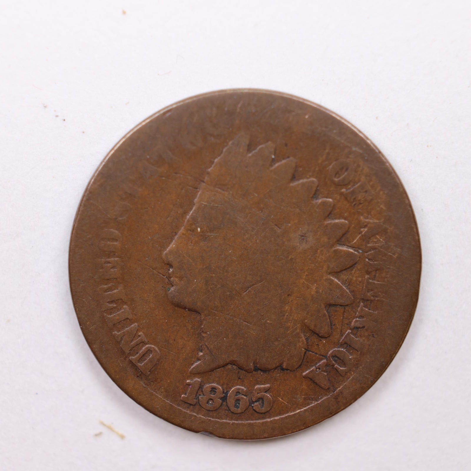 1865 Indian Head Cent, About Good Circulated, Affordable Coin, Store #CT1193.