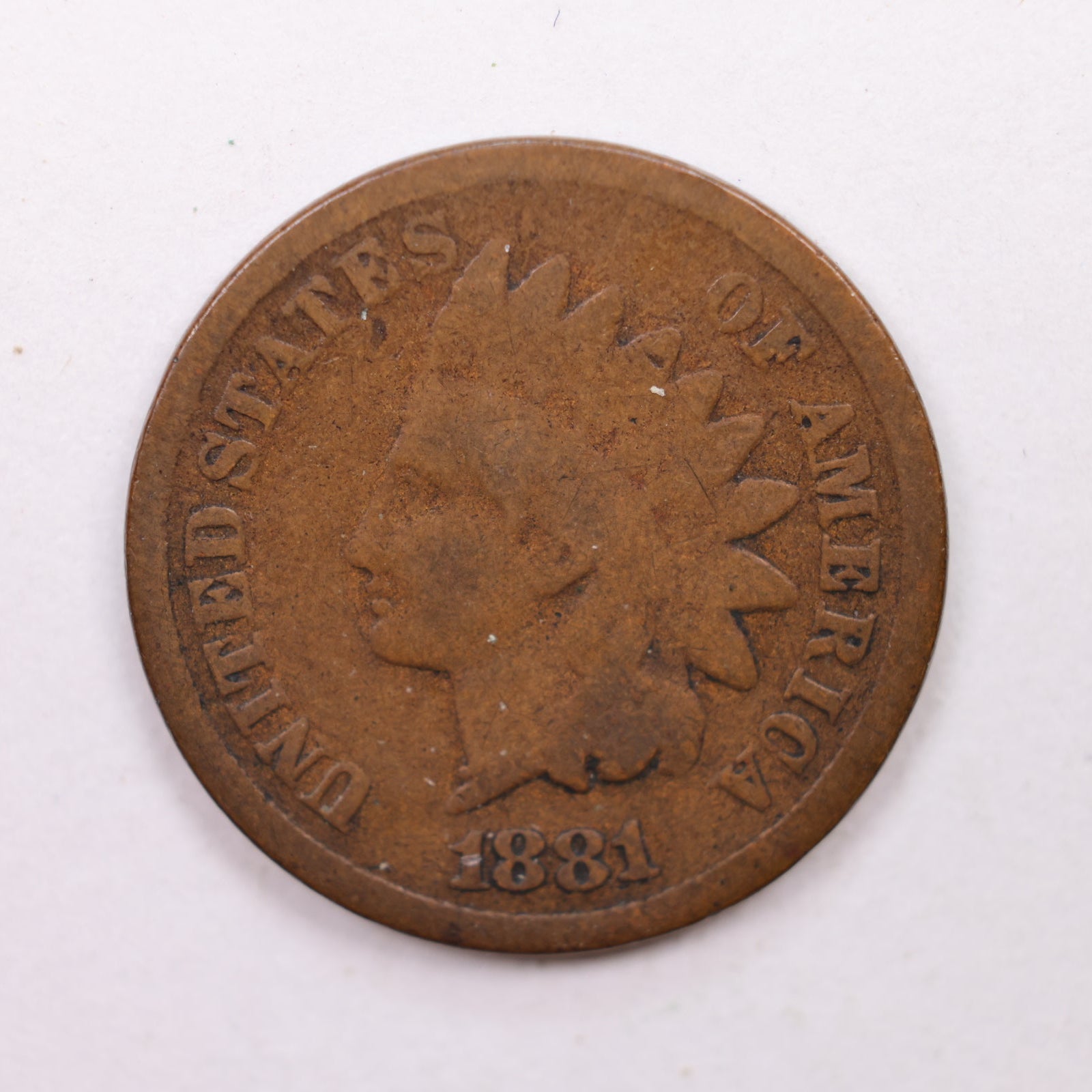 1881 Indian Head Cent, Very Good Plus Circulated, Affordable Coin, Store #CT1204.