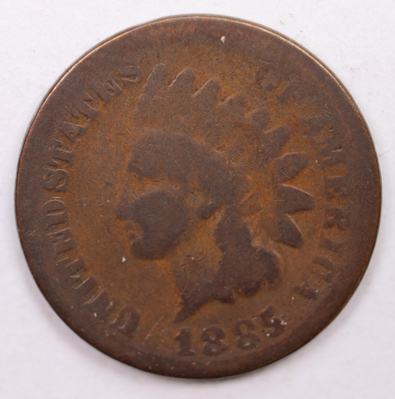 1885 Indian Head Cent, About Good Circulated, Affordable Coin, Store #CT1208.